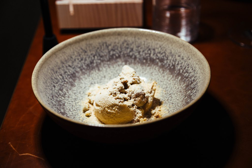 Caramel, egg yolk, buckwheat