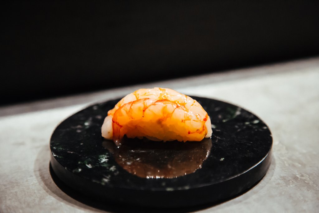 Nordic king shrimp sushi