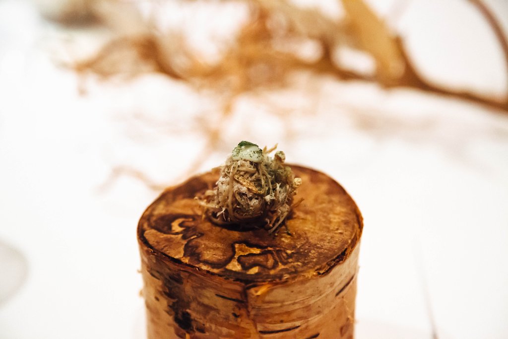 Pork floss, enoki and burdock